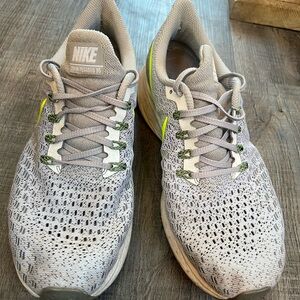 Nike Gray and Yellow Athletic Shoes